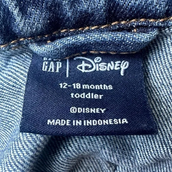 GAP Diney Blue Jean Jacket with Vintage Look - Picture 5 of 6